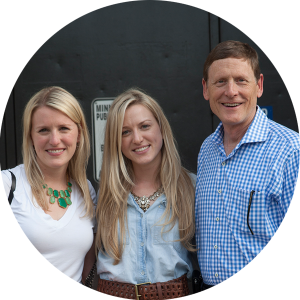 Jean, Liz, and John Geisler