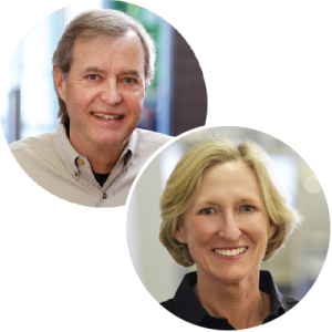 Proto Labs founder Larry Lukis and CEO Vicki Holt