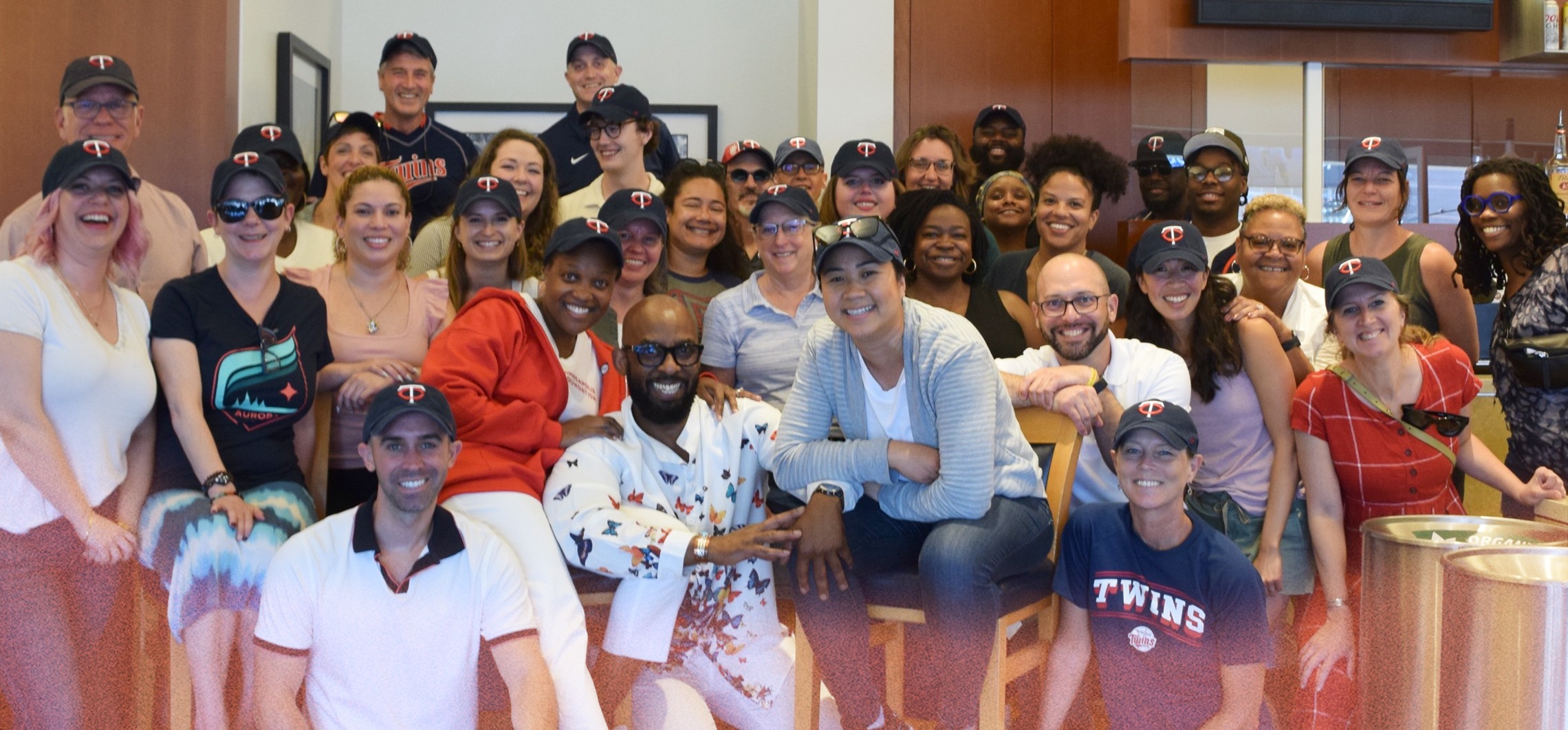 Minneapolis Foundation staff at the Twins game