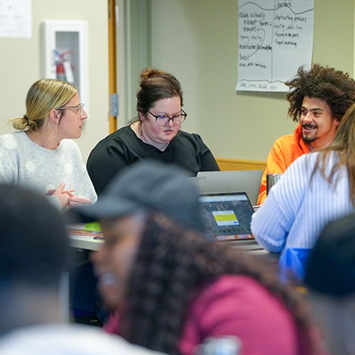 students in local teacher residency program