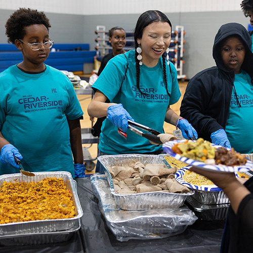 Food line photos from Pillsbury United Communities